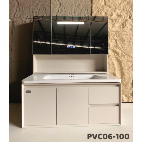 Tủ AKHOA PVC06-100 Màu Kem Tủ AKHOA PVC06-100 Màu Kem